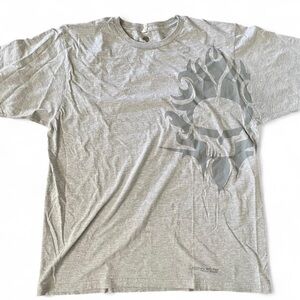 Corvette racing— grey skull graphic tee